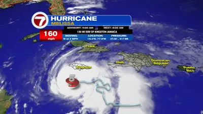 Melissa strengthens to a Category 5 hurricane as it nears Jamaica