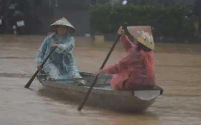 Vietnam’s tourist sites submerged as record rainfall causes major flooding