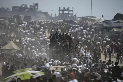 Israeli fire again kills Gaza aid-seekers as US envoy meets with hostages’ families