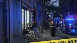 Facade collapse sends bricks toppling onto Roslindale street