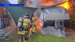 Crews put out camper fire in North Miami; no injuries reported