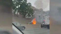 Mass Pike westbound in Boston expected to stay shut through morning due to car fire